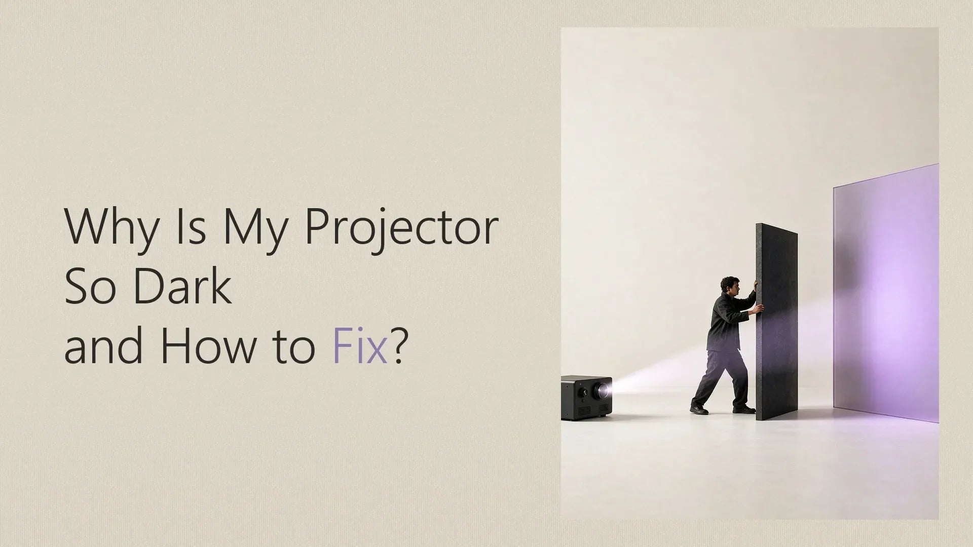 how to make a projector brighter