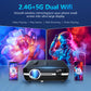 ZCGIOBN New Upgraded High Brightness Video Projector 1000ANSI Lumen,Native 1080P 5G Wifi Bluetooth Projector Support 4K HDR10,Full HD Movie LED Overhead Projector for iOS Android Phone TV Box Laptop Home&Business