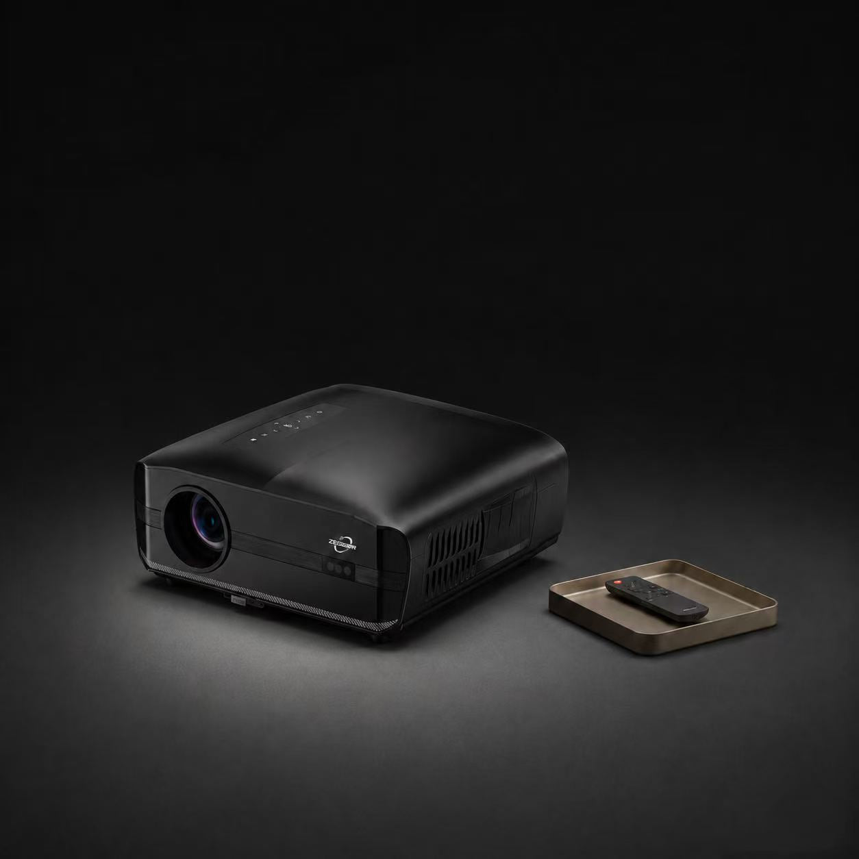 CAIWEI 1000D Smart Projector 4K with NETFLIX Licensed, NFC WiFi 6, Bluetooth 5.4 Dolby Audio, Ultra Bright Daylight Projector 4200ANSI HDR ToF Laser Auto Focus Shorter Throw, for Movie Gaming TV Home Theater
