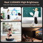 CAIWEI High Lumen 4K Projectors Daylight 1100 ANSI/14300LM, 5G WiFi Bluetooth Smart LCD Android TV Projector with Apps Netflix Prime Video Airplay, Zoom, HDMI ARC, USB, RJ45 for Home Theater Outdoor Office