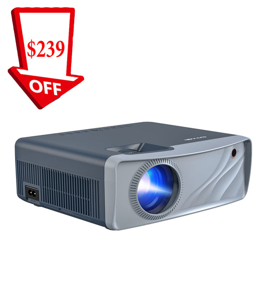 4K Projector 5G WiFi  950 ANSI Lumen LCD Outdoor Movie Projectors with Bluetooth Android 2G+16G Native 1080P Smart TV Projectors Wireless Cast iPhone