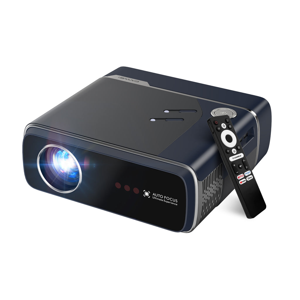 CAIWEI A8V Portable Projector with Official Apps, Compatible with Netflix, Powered by Vidda OS
