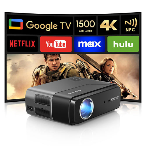 CAIWEI A8+ 4K Google TV Projector