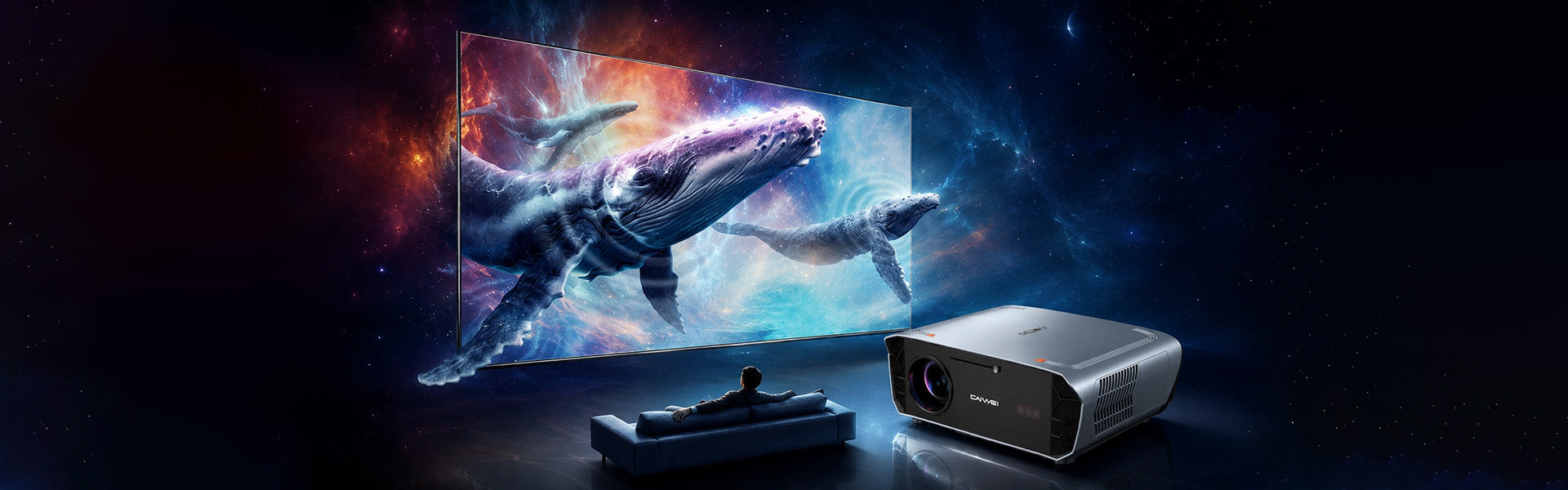 S7+ 4K Google TV projector with Netflix
