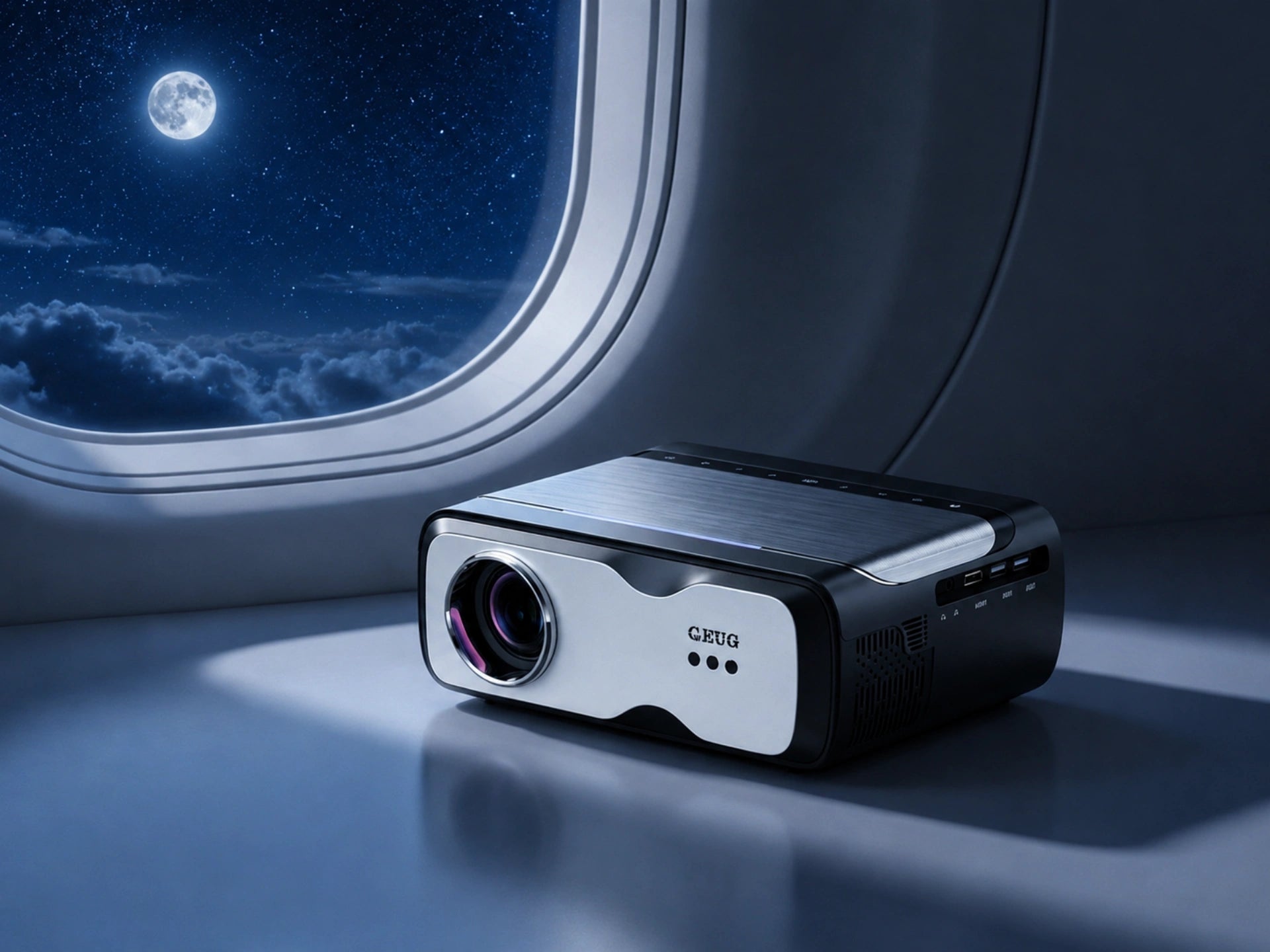 D6F 1080P projector with 1600 ANSI lumens & 4K support