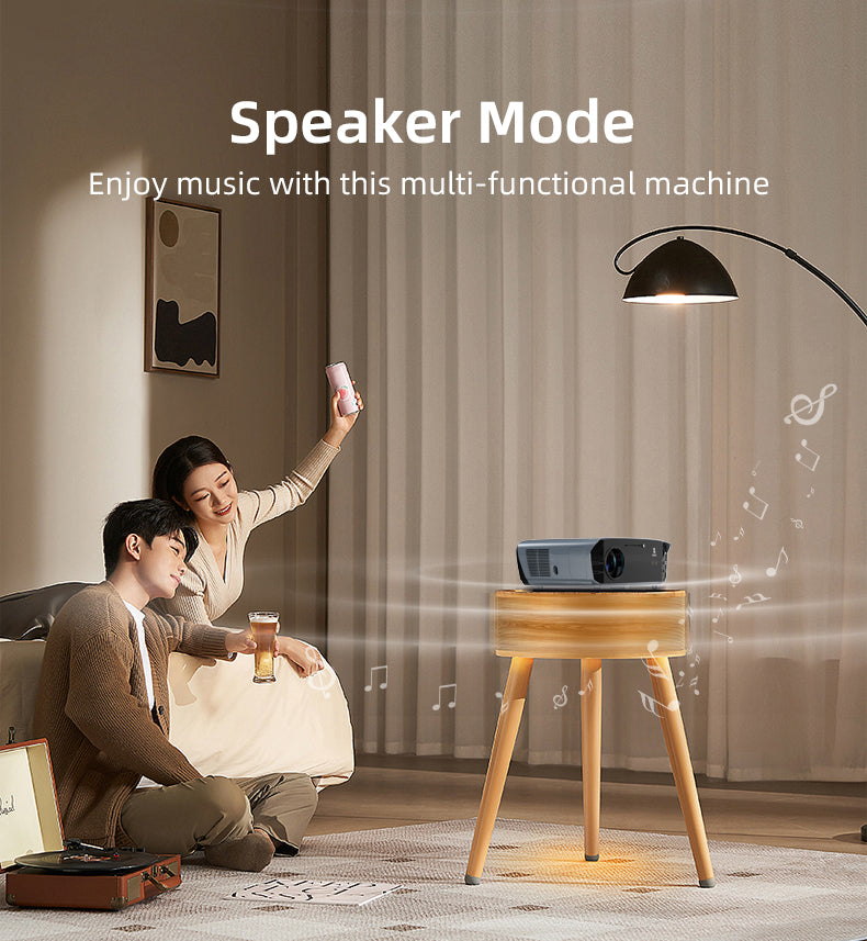 CAIWEI S7+ 4K Projector with 2026 Google TV 【Netflix Certified & Tof+CMOS Auto Focus】2500 ANSI Daytime Smart Projector Wireless NFC, WiFi6, Bluetooth,HDR10+,Dolby Audio, for Home Cinema/Outdoor Movies