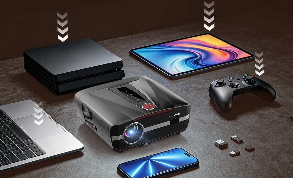 Netflix Certified 4K Smart Projector Native 1080P Dolby Audio WiFi6 Bluetooth Auto Focus Auto Keystone HDR Home Theater HDMI