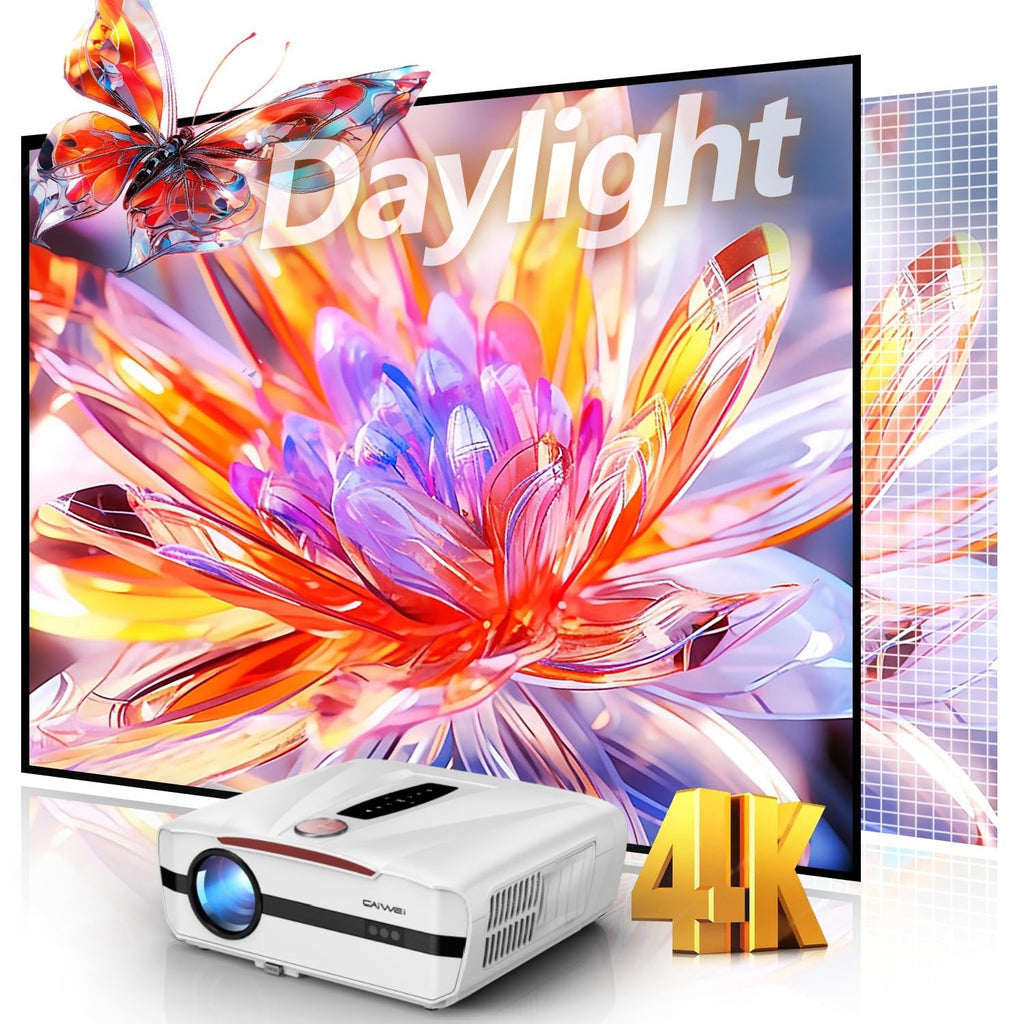 4K Smart Home Theater Projector 2300 ANSI | WiFi6, BT, Karaoke, Auto Focus
