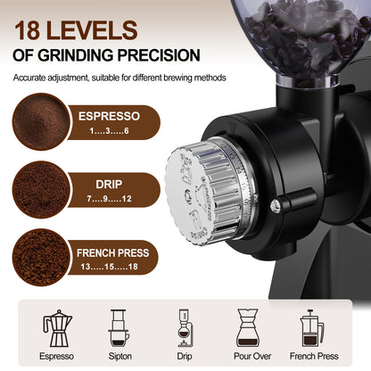 LUFVEBUT 2-in-1 Slow Juicer Machines Coffee Grinder - Meteorite Gray